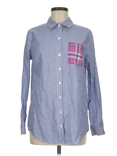 Pre-owned Vineyard Vines Long Sleeve Button Down Shirt In Blue