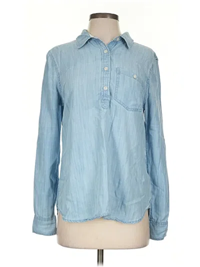 Pre-owned Vineyard Vines Long Sleeve Button Down Shirt In Blue