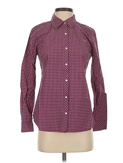 Pre-owned Vineyard Vines Long Sleeve Button Down Shirt In Burgundy