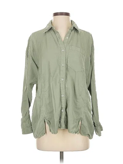 Pre-owned Vineyard Vines Long Sleeve Button Down Shirt In Green