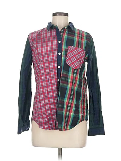 Pre-owned Vineyard Vines Long Sleeve Button Down Shirt In Green