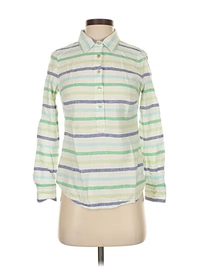 Pre-owned Vineyard Vines Long Sleeve Button Down Shirt In Green
