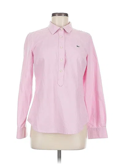 Pre-owned Vineyard Vines Long Sleeve Button Down Shirt In Pink