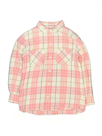 Pre-owned Vineyard Vines Kids' Long Sleeve Button Down Shirt In Pink