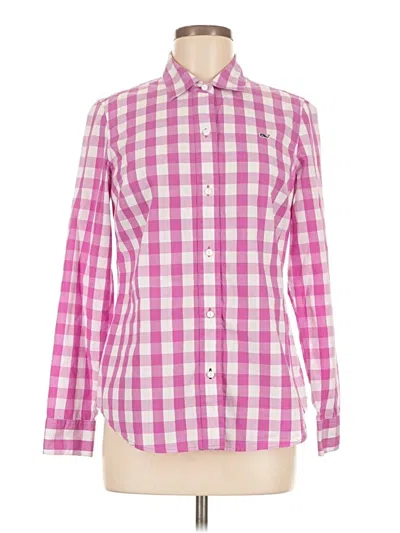 Pre-owned Vineyard Vines Long Sleeve Button Down Shirt In Pink