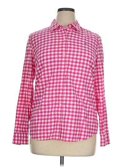 Pre-owned Vineyard Vines Long Sleeve Button Down Shirt In Pink