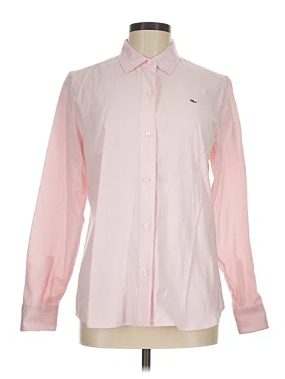 Pre-owned Vineyard Vines Long Sleeve Button Down Shirt In Pink