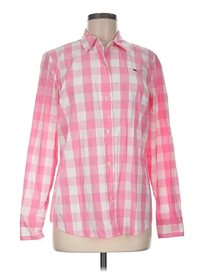 Pre-owned Vineyard Vines Long Sleeve Button Down Shirt In Pink