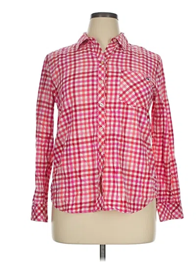 Pre-owned Vineyard Vines Long Sleeve Button Down Shirt In Pink