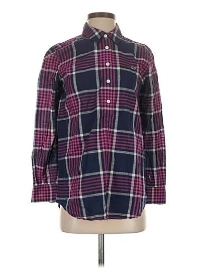 Pre-owned Vineyard Vines Long Sleeve Button Down Shirt In Purple