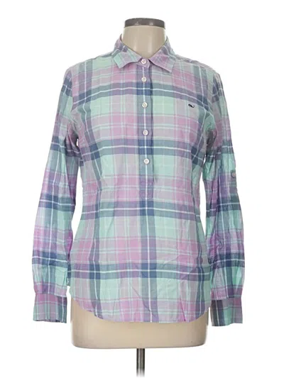 Pre-owned Vineyard Vines Long Sleeve Button Down Shirt In Purple