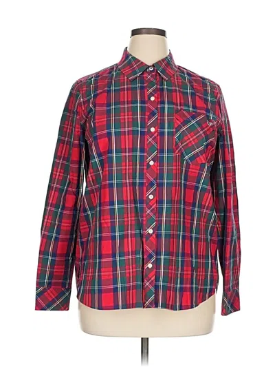Pre-owned Vineyard Vines Long Sleeve Button Down Shirt In Red