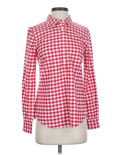 Pre-owned Vineyard Vines Long Sleeve Button Down Shirt In Red
