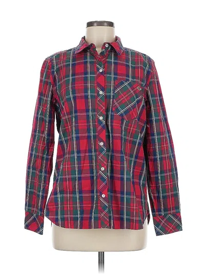 Pre-owned Vineyard Vines Long Sleeve Button Down Shirt In Red