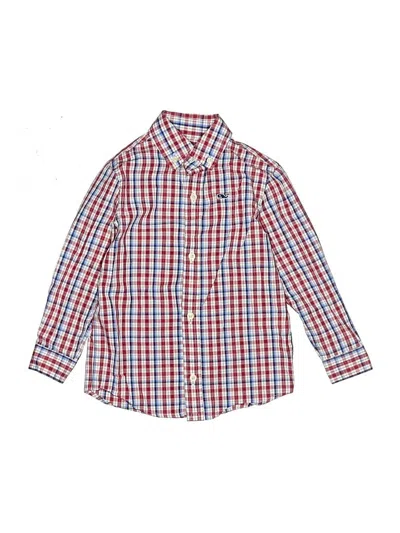 Pre-owned Vineyard Vines Kids' Long Sleeve Button Down Shirt In Red