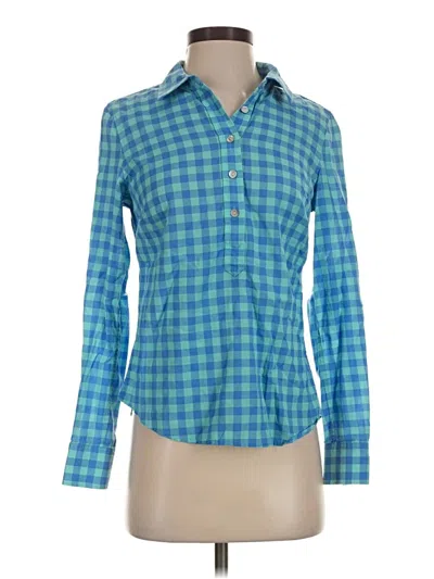 Pre-owned Vineyard Vines Long Sleeve Button Down Shirt In Teal