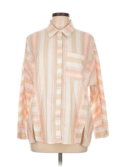 Pre-owned Vineyard Vines Long Sleeve Button Down Shirt In White