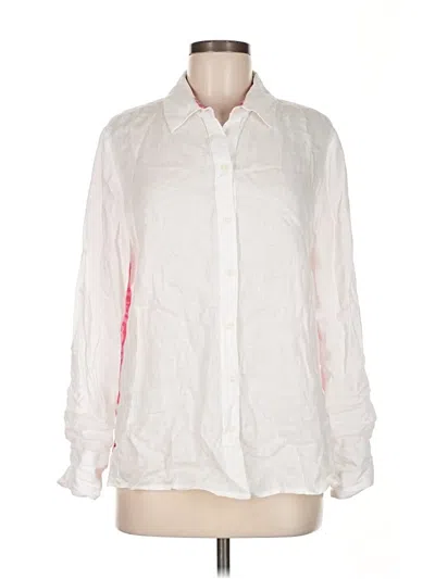 Pre-owned Vineyard Vines Long Sleeve Button Down Shirt In White