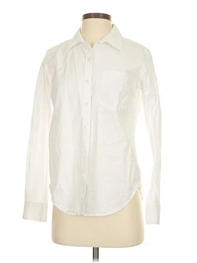 Pre-owned Vineyard Vines Long Sleeve Button Down Shirt In White