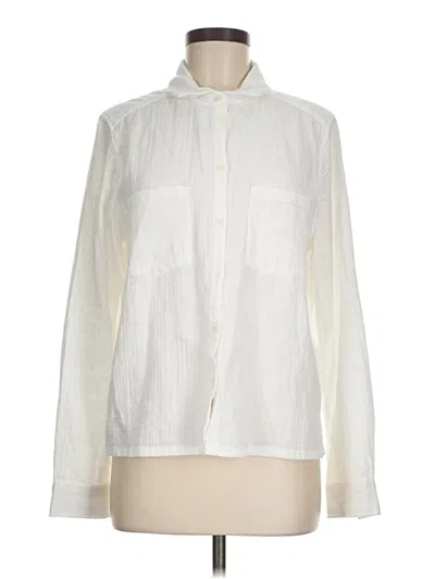 Pre-owned Vineyard Vines Long Sleeve Button Down Shirt In White