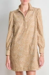 Vineyard Vines Long Sleeve Cotton Corduroy Popover Dress In Multi