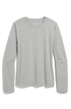 Vineyard Vines Long Sleeve Crewneck T-shirt In Gray