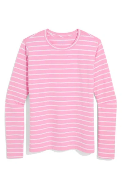 Vineyard Vines Long Sleeve Crewneck T-shirt In Pink