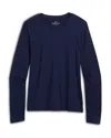 Vineyard Vines Long Sleeve Crewneck Tee In Blue