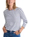 Vineyard Vines Long Sleeve Crewneck Tee In White