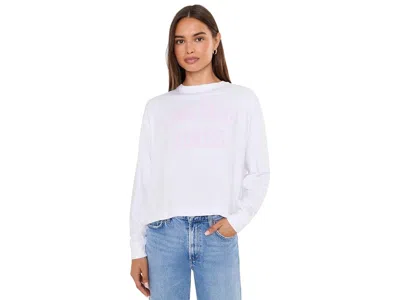Vineyard Vines Long Sleeve Cropped T-shirts Women's T Shirt White Cap: Sm, Cotton