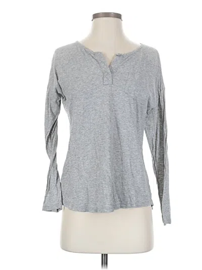 Pre-owned Vineyard Vines Long Sleeve Henley Shirt In Gray