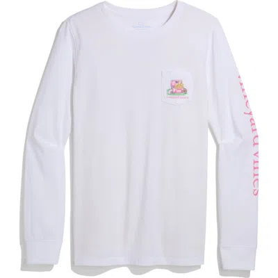 Vineyard Vines Long Sleeve Pocket Graphic Tee In Multi