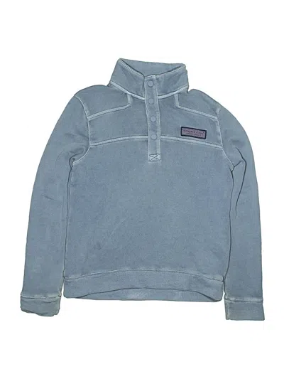 Pre-owned Vineyard Vines Kids' Long Sleeve Polo Shirt In Blue