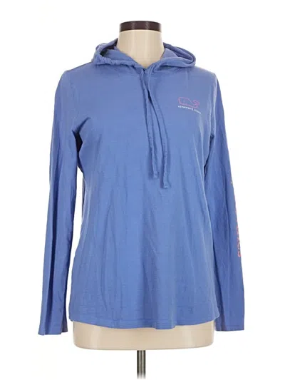 Pre-owned Vineyard Vines Long Sleeve Polo Shirt In Blue