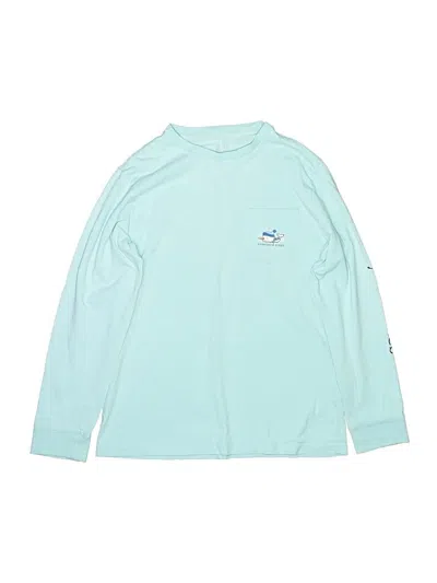 Pre-owned Vineyard Vines Kids' Long Sleeve Polo Shirt In Blue