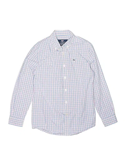 Pre-owned Vineyard Vines Kids' Long Sleeve Polo Shirt In Blue