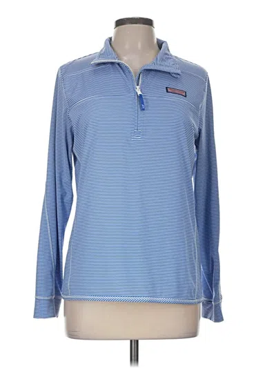 Pre-owned Vineyard Vines Long Sleeve Polo Shirt In Blue
