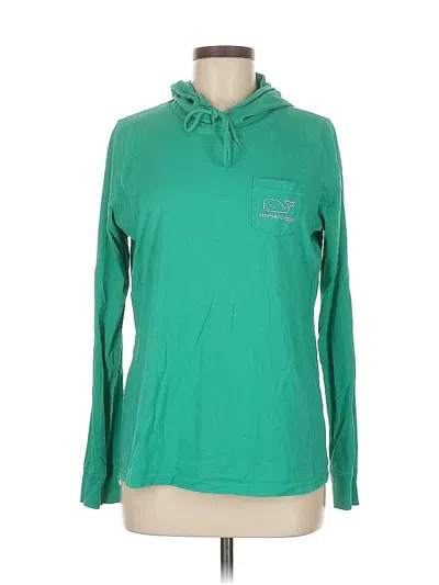 Pre-owned Vineyard Vines Long Sleeve Polo Shirt In Green