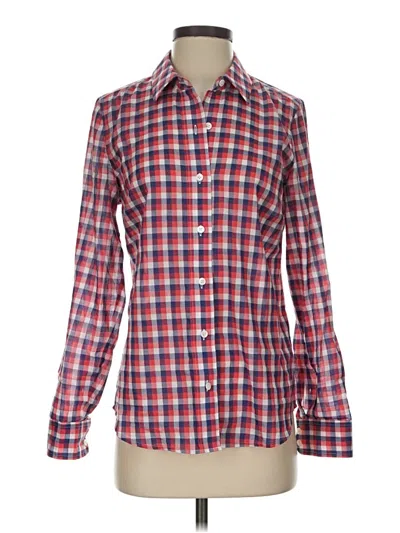 Pre-owned Vineyard Vines Long Sleeve Polo Shirt In Red