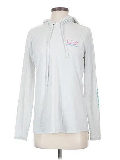 Pre-owned Vineyard Vines Long Sleeve Polo Shirt In Silver