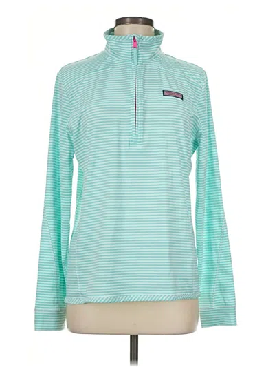 Pre-owned Vineyard Vines Long Sleeve Polo Shirt In Teal