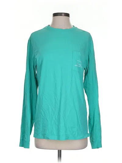 Pre-owned Vineyard Vines Long Sleeve T-shirt In Blue