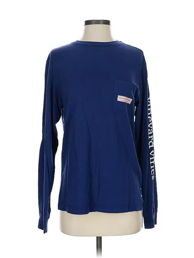 Pre-owned Vineyard Vines Long Sleeve T-shirt In Blue