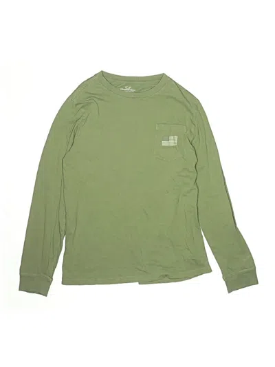 Pre-owned Vineyard Vines Kids' Long Sleeve T-shirt In Green