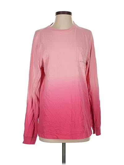 Pre-owned Vineyard Vines Long Sleeve T-shirt In Pink