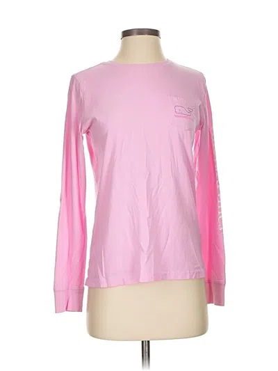 Pre-owned Vineyard Vines Long Sleeve T-shirt In Pink