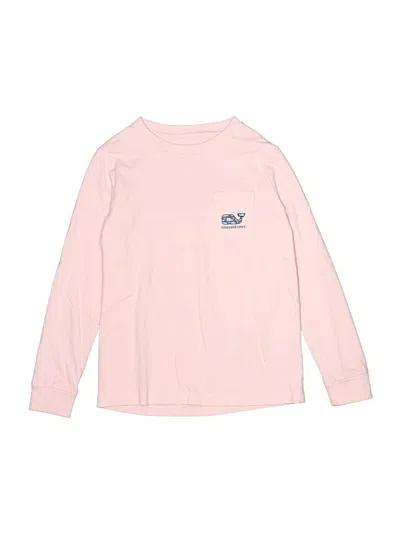 Pre-owned Vineyard Vines Kids' Long Sleeve T-shirt In Pink