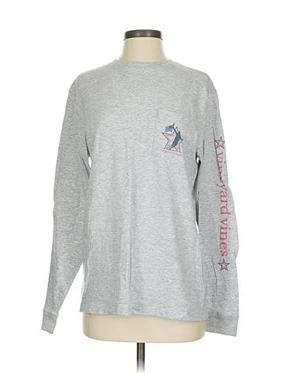 Pre-owned Vineyard Vines Long Sleeve T-shirt In Silver