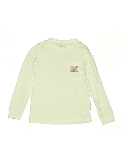 Pre-owned Vineyard Vines Kids' Long Sleeve T-shirt In White