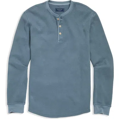 Vineyard Vines Long Sleeve Thermal Henley In Blue